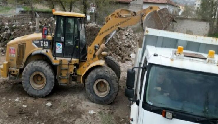 Kayseri Melikgazi’de hafriyat çalışması