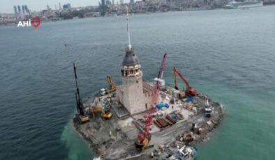 Kız Kulesi restorasyon çalışmalarında sona yaklaşıldı