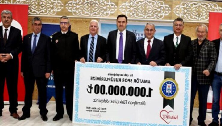 Kütahya’da amatör spor kulüplerine 1 milyon TL destek