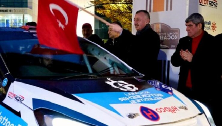 40. Kocaeli Rallisi’nin startını Tahir Büyükakın verdi