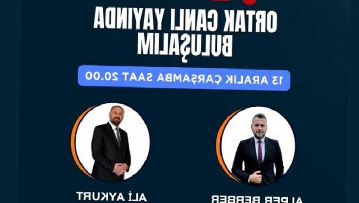 Orhaneli Belediye Başkanı Ali Aykurt ortak canlı yayına konuk oluyor