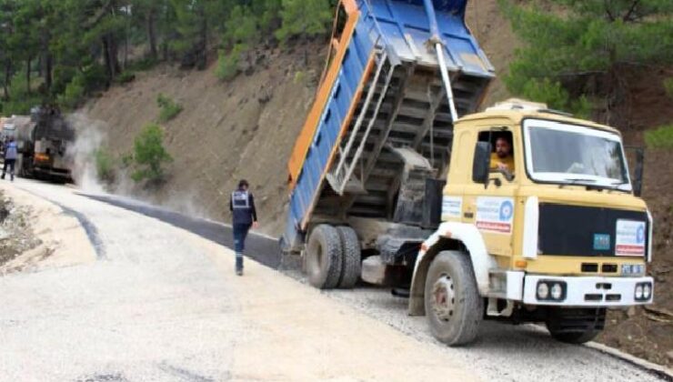 Antalya’da Burmahan-Beşkonak yoluna asfalt