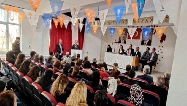 Enez’de lisede siyasi parti toplantısı! Tepkiler büyüyor!