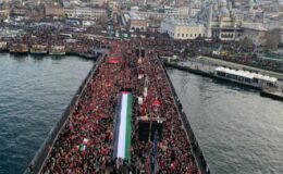 Yılın ilk gününde Galata’dan tarihi mesaj! İşte yürüyüşe katılan kişi sayısı